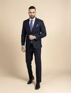 Blazer Suit Notch Lapel Stretch Wool