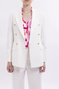 Double Breasted Blazer With Front Flaps