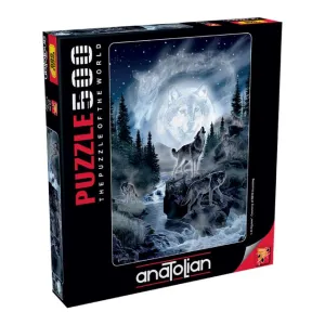 Anatolian Puzzle Moon Wolf 500Pcs Size 48x33Cm #ANA.3636.