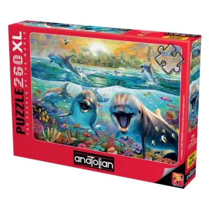 Anatolian Puzzle Laughing Dolphins 260Pcs Size 48x33Cm#ANA.3348.