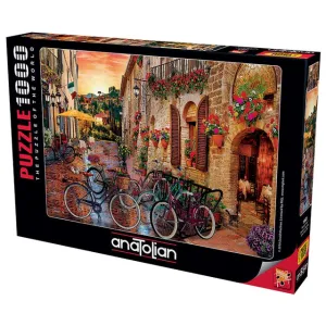 Anatolian Puzzle Biking in Tuscany 1000Pcs Size 66x48Cm#ANA.1068.