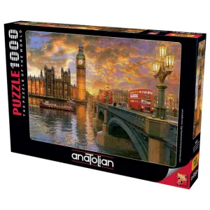 Anatolian Puzzle Westminster Sunset 1000Pcs Size 66x48Cm#ANA.1023.