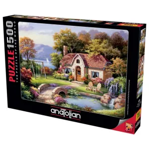 Anatolian Puzzle Stone Bridge Cotage 1500Pcs Size 60x85Cm#ANA.4559.