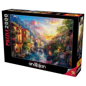 Anatolian Puzzle Mediterranean Village 2000Pcs Size 96x66Cm#ANA.3969.