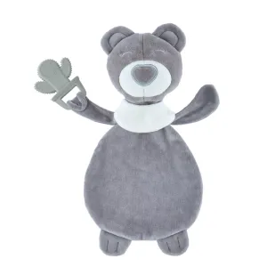 BABYJEM SWEET BEAR WITH TEETHER GREY