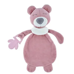 BABYJEM SWEET BEAR WITH TEETHER PINK