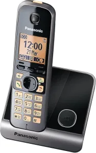 Panasonic (KX-TG6711UE1) DECT Digital Cordless Phone with Hands-Free SpeakerPhone - Black