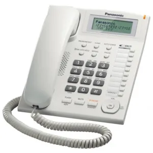 Panasonic (KX-TS880MXW) Corded Caller ID SpeakerPhone - White