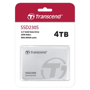 Transcend (TS4TSSD230S) 4Tb SSD230S Series 2.5" SATAIII 6Gbps SSD - Silver