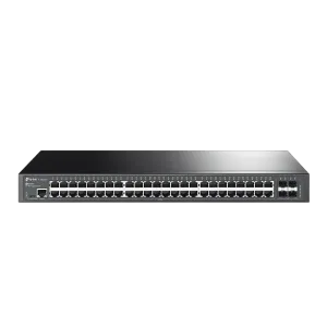 TP-Link (TL-SG3452X) JetStream 48-Port Gigabit L2+ Managed Switch with 4 10GE SFP+ Slots - Black