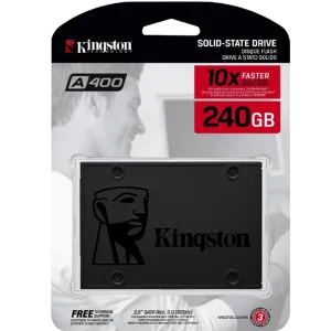 Kingston (SA400S37/240G) A400 240Gb 2.5" SATAIII 6Gbps SSD, 3Y - Metallic Dark Grey
