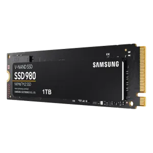 Samsung (MZ-V8V1T0B) 1Tb SSD980 M.2 2280 PCIe 3.0 NVMe 1.4 SSD - 3Yrs - Black