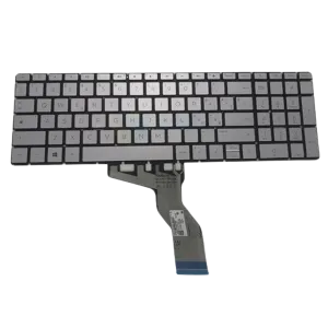 Keyboard Replacement for HP Notebook 15-BS, US/AR, No Frame - Silver