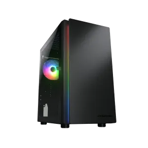 Cougar (CGR-5PC4B) Purity mini tower Left Tempered Glass sidepanel Mini ITX / Micro ATX - Black