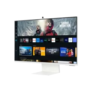 Samsung (S32CM801U) 32" Smart Flat Monitor M8 4K - VA - 60Hz - 5Wx2 - 4ms - White