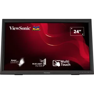 ViewSonic (TD2423) 24" LED Flat IR Touch Monitor FHD - VA - 75Hz - 7ms - 2Wx2 - Black