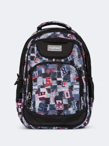 Topten Accessories Ultimate Back To School Backpack Unisex Black/Red