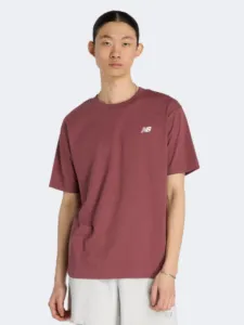 New Balance Sport Essentials Cotton Men Lifestyle T-Shirt Burgundy