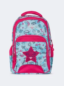 Topten Accessories Ultimate Sky & Stars School Backpack Unisex Blue/Pink