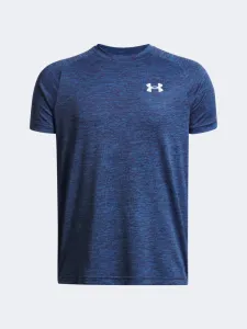 Under Armour Tech 2.0 Boys Training T-Shirt Blue Atlantis