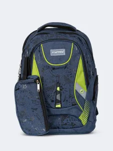 Topten Accessories Ultimate School Backpack Unisex Blue/Lime