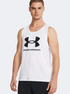 Under Armour Logo Men Lifestyle Tank White