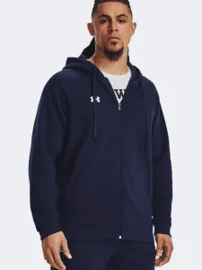 Under Armour Rival Fleece Fz Men Lifestyle Hoody Midnight Navy