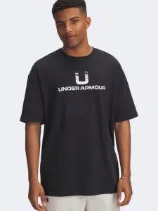 Under Armour U Logo Heavyweight Men Lifestyle T-Shirt Black/White