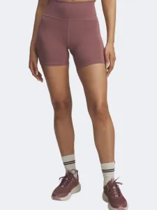 Under Armour Project Rock Women Training Short Maroon Mist