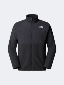 The North Face Glacier Heavyweight Full Zip Fleece Men Hiking Jacket Asphalt Grey/Black