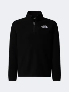The North Face Glacier 1/4 Zip Boys Hiking Fleece Black