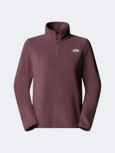The North Face Glacier Fleece 1/4 Zip Women Hiking Fleece Tawny Quartz