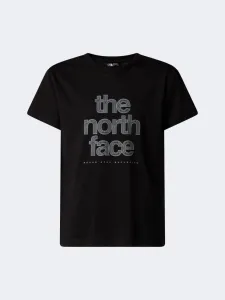 The North Face Reflective Logo Relaxed Girls Lifestyle T-Shirt Black