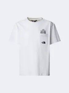 The North Face Sports Oversized Pocket Boys Lifestyle T-Shirt White