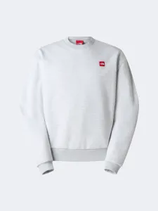 The North Face Red Box Crew Classic Men Lifestyle Sweatshirt Grey Heather