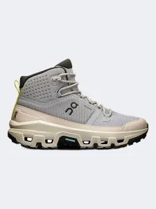 On Cloudrock Mid Wp 1 Women Hiking Shoes Alloy/Ice