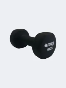 Fitness Factory Neoprene 5 Kg Unisex Fitness Weights Black