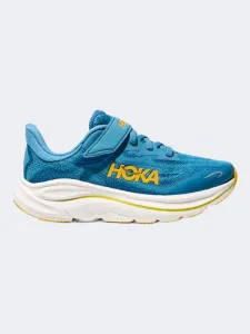 Hoka Clifton 10 Ps-Boys Running Shoes Blue/Foggy Night