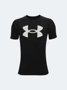 Under Armour Tech Big Logo Boys Training T-Shirt Black/White
