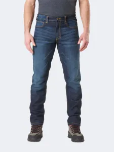 5-11 Brand Men Tactical Pant 74465-649 Defender-Flex Jean-Slim Dark Wash Indigo