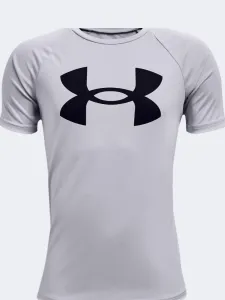 Under Armour Tech Big Logo Boys Training T-Shirt Gray/Black