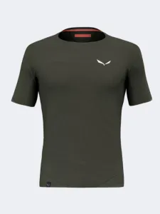 Salewa Pedroc Dry Men Hiking TShirt Dark Olive