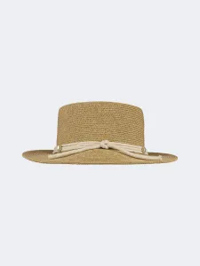 Oil And Gaz Stylish Women Beach Cordobes Hat Beige