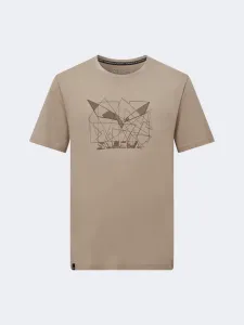 Salewa Eagle Geometric Men Hiking T-Shirt Quicksand