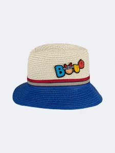 Oil And Gaz Stylish Kids-Boys Beach  Buntal Hat Beige