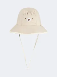 Oil And Gaz Stylish Kids Beach Bucket Hat Beige