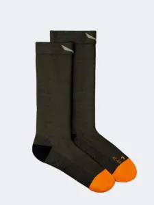 Salewa Mountain Trainer Merino Men Hiking Sock Brown Bungee Cord