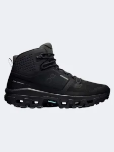 On Cloudrock Mid Waterproof Men Hiking Sneakers Black