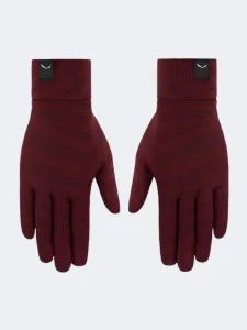 Salewa Cristallo Women Hiking Gloves Crevasse Syrah