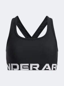 Under Armour Crossback Girls Training Bra Black/White